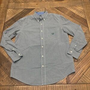 Chaps Checkered Button-Down Long Sleeve Shirt